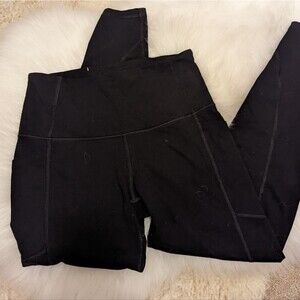 Victoria Secret Sport black knockout tight leggings S Small media phone pocket